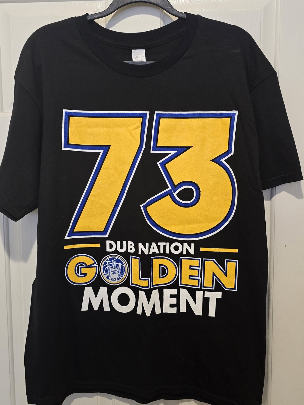 Golden State Warriors 73 Dub Nation Golden Moment T Shirt Large Black